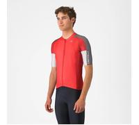 CASTELLI - Vêtements Hauts vélo - Maillot Entrata 6 Red Smoky Gray Silver Gray - Maillot | Castelli - XXL - male XXL