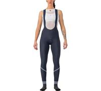 CASTELLI Vitesse DT BIBTIGHT Leggings, Savile Blue/Silver-Silver REFL, XL Femme, Savile Blue/Silver-Silver Refl, XL