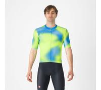 Castelli - Vortice Jersey - Maillot vélo manches courtes homme Aquamarine / Electric Lime - M
