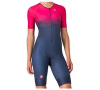 Castelli - Women's Core Tri Suit S/S - Combinaison de cyclisme - M - belgian blue / bright rose