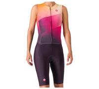 Castelli - Women's Free Sanremo Tri Suit Sleeveless - Combinaison de cyclisme - M - dark night shade / vivid orange