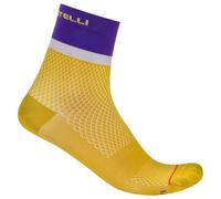 Castelli - Women's Tonal Logo 12 Sock - Chaussettes de cyclisme - EU 35-38 - mango mojito / ultraviolet-purpl