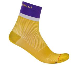 Castelli - Women's Tonal Logo 12 Sock - Chaussettes de cyclisme - EU 39-41 - mango mojito / ultraviolet-purpl