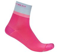 Castelli - Women's Tonal Logo 12 Sock - Chaussettes de cyclisme - EU 39-41 - violet pink / winter sky-rosa gi