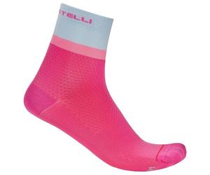 Castelli - Women's Tonal Logo 12 Sock - Chaussettes de cyclisme - EU 39-41 - violet pink / winter sky-rosa gi