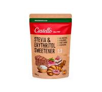 Castello since 1907 Édulcorant Stevia + Erythritol 1:3 850 g | 1g = 3g de Sucre, Goût 100% Naturel, 0 Calories, 0 Indice Glycémique, Keto et Paleo, 0 Glucides