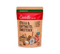 Castello since 1907 Stevia & Erythritol 1:2, Substitut de Sucre 850 g | 1g = 2g de Sucre, Substitut de Sucre, Goût 100% Naturel, 0 Calories, 0 Indice Glycémique, 0 Glucides, Keto et Paleo