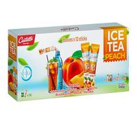 Castello since 1907 Thé Glacé (Ice Tea - Iced Tea) Zéro en Sachets | Pêche | Total 36 Sachets | 1 Sachet = 500 ml de Boisson | Zéro Calorie | Sans Sucres | Sans Aspartame