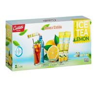 Castello since 1907 Thé Glacé Soluble (Ice Tea) Zéro en Sachets | Citron | Total 36 Sachets | 1 Sachet = 500 ml de Boisson | Zéro Calorie | Sans Sucres | Sans Aspartame