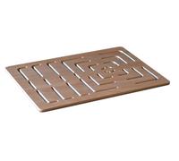 Castelmerlino Caillebotis de douche en Okumè Marine Contreplaqué 68x54 cm pour receveurs de douche 90x70 cm