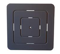 Castelmerlino Caillebotis de douche gris-brun en contreplaqué marine Okumè 60x60 cm pour vaisselle 80x80 cm