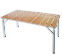 Castelmerlino Table de Jardin pour la Maison, Le Camping et l'extérieur 006 en mélèze 140x70 cm