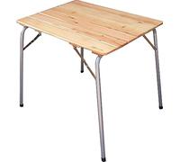 Castelmerlino Table pliante Camper mélèze 80x60 cm avec sac en nylon