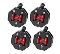 Caster Wheel - Replacement Set for Indoor Floors | ABS Material with 360 Rotation, Compact Size with Brake Function, Perfect for Office Carpet Storage Garage Home