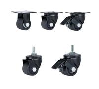 Caster wheels, Roulette universelle industrielle/M16/Plaque plate/Centre de charge bas, roue de frein en nylon. ，for furniture(M16-Brake)