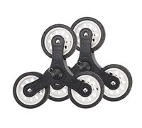 Caster Wheels Set 1 Pair Stair Climbing Shopping Cart Replacement Wheels Trolley Casters for Shopping Laundry Cart Household Hardware Heavy Duty Casters(C)