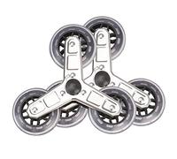 Caster Wheels Set 1 Pair Stair Climbing Shopping Cart Replacement Wheels Trolley Casters for Shopping Laundry Cart Household Hardware Heavy Duty Casters(B)