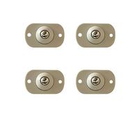 Caster Wheels Set 4pcs Caster Pulley 360 Degrees Universal Wheel Low-Noise Storage Box Roller, Pulley Heavy Duty Casters (Color : Stainless Steel)