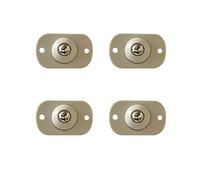 Caster Wheels Set Casters Stainless Steel Pulley Furniture Storage Box Roller Self Casters Pulley for Cabinet Trash Heavy Duty Casters(Glue Beads)