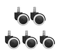 Caster Wheels Set Chair Caster Wheels 2inch Swivel Chair Caster Wheels Soft Roller Home Office Chair Replacement Furniture Hardware Heavy Duty Casters(Pu Screw)