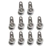 Caster Wheels Set Metal Bearing Pulley Block with Two Wheel for Wardrobe Cupboard Window Cabinet Sliding Doors Heavy Duty Casters