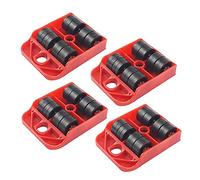 Caster Wheels Set Professional Moves Tool Transport Shifter Moving Wheel Slider Remover Roller Heavy Bar Mover Device Slider Transporter Heavy Duty Casters