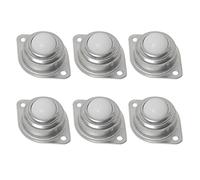 Caster Wheels Set Roller Ball Transfer Bearing Caster Round Durable Bull Wheel for Processing System Furniture Caster Universal Wheel Scroll wheel Heavy Duty Casters(6 Pcs,2 inch)