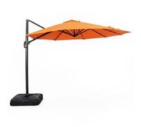 Castillo - Parasol Octogonal Ø 350cm Déporté Orange En Aluminium