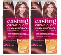 CASTING 550 crema mogano no ammoniaca - Colorants pour cheveux (Lot de 2)