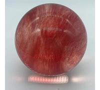 Casting Crystal Ball red and Yellow Wealth Living Room Office Decoration Ornaments (Color : Rosa, Size 600g)