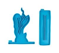 Casting Valentine Day Wood Home Passionate Lovers Statues Creative Handmade Home Miniatures Décoration de table Résine époxy Moule d'amour Ornements de bureau en bois