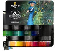 Castle Art Supplies Set de 120 Crayons Aquarellables pour Adultes