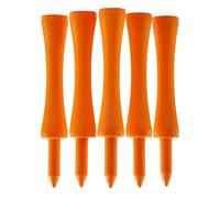 Castle Golf Tees de golf en bambou | Plusieurs couleurs et tailles | Respectueux de l'environnement et durable (70 mm (Orange)