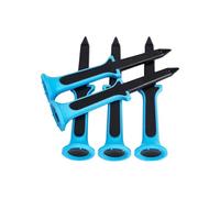 Castle Golfs TES Lot de 5 tees de golf en bois verts - Outil de correction de trajectoire - Tés de golf portables de 8,9 cm de haut pour tapis de gazon - Leçons de débutants - Vert