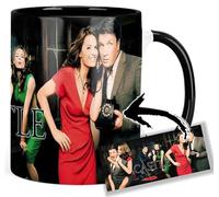 Castle Nathan Fillion Stana Katic B Tasse Ceramique Intérieure et Poignée Noire Mug