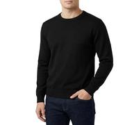 Castle Point Pull Homme Coton Col Rond Léger (Noir, M)