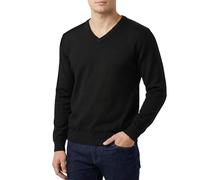 Castle Point Pull Homme Coton Col V Léger (Noir - Col V, XXL)