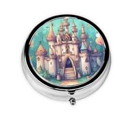 Castlea Petite boîte à médicaments classique à trois compartiments qui peut être placée dans votre poche ou votre sac à main et peut stocker des vitamines.