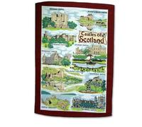 Castles of Scotland Tea Towel Scottish Souvenir Gift Balmoral Edinburgh Braemar Inverness by castles tea towel by bulloch and cowell
