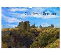 Castles of Scotland (Wall Calendar 2026 DIN A3 landscape), CALVENDO 12 Month Wall Calendar: Twelve beautiful painting of Scottish Castles by artist Graeme Heddle