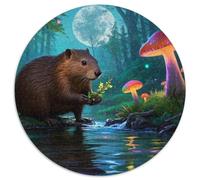 Castor 1000 Pièces Faune Sauvage Puzzle pour Adulte Qualité Supérieure Jeu Cadeau Unique Adultes Enfants 1000pcs (67.5x67.5cm)