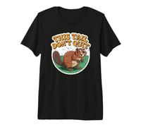 Castor de Jeu de Mots Amusant This Tail Don't Quit Woodland Animal T-Shirt Haut de Gamme
