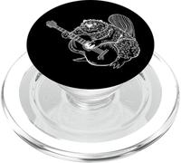 Castor Jouant de la Guitare Animal Guitariste drôle Rock Musicien PopSockets PopGrip pour MagSafe