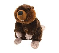 castor junior 30 cm en peluche marron