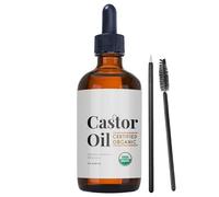 Castor Oil - 60ml Brow Lash Oil | Castor Oils Brow Kit - Natural Castors Oils for Eyebrow Eyelash Growth Skin Care Includes Brows Brush Set for Grooming Lashes Brows Daìly beauty Routine