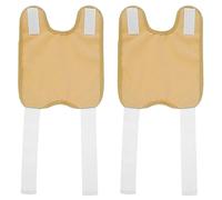 Castor Oil Pack Paquet D'Huile De Ricin Pour Genou 1 Paire RéUtilisable à L'éPreuve D'Huile éTanche à L'Huile De Bouche En Boucle De Genou Enveloppe De Fixation éPaissie