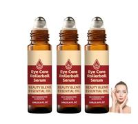 Castor Oil Roll On Eye Roller,Organic Castor Oil Rose Quartz Roller Ball,Organic Frankincense And Castor Oil For Face,Dark Circles,Fine Lines,Under Eyes And Skin,Brightens Eyes,Smooths Skin (3PC)