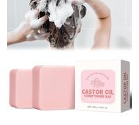 Castor Oil - Shampooing bio - Barre après-shampoing à l'huile de ricin - Nourrissant et apaisant naturel pour tous les types de cheveux - Savon de soin pour tous les cheveux - Soin des cheveux pour