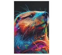 Castor Puzzles De 1000 Pièces, Puzzle pour Adultes en Bois, Jeu D'adresse Toute La Famille, 78×53cm