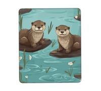 Castor Tapis De Souris Durable Mouse Pad Lavable Mousepad pour Ordinateur Jeu Voyage 25X30Cm